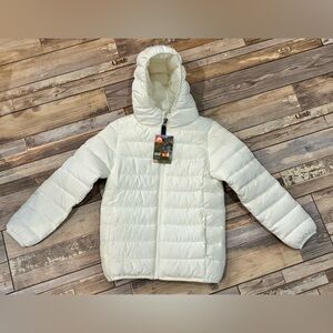 NWT Ozark Trail ivory puffer jacket size 6/6X